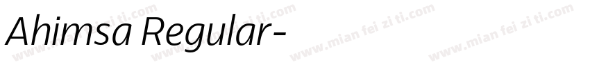 Ahimsa Regular字体转换